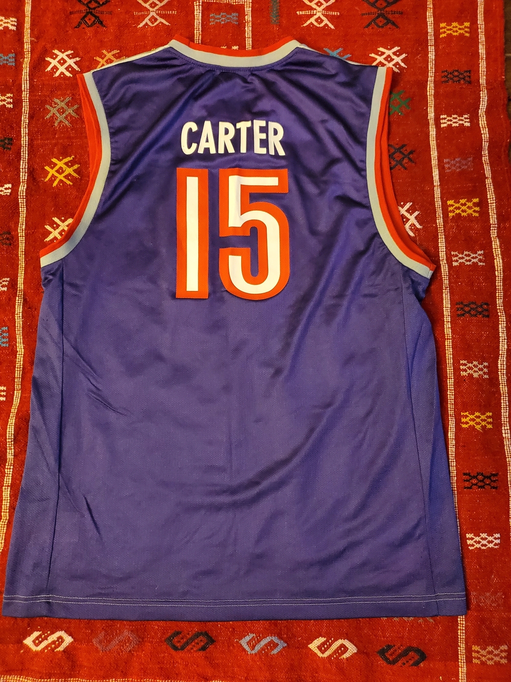 Purple #15 Carter Basketball Jersey